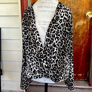 Cheetah print blouse